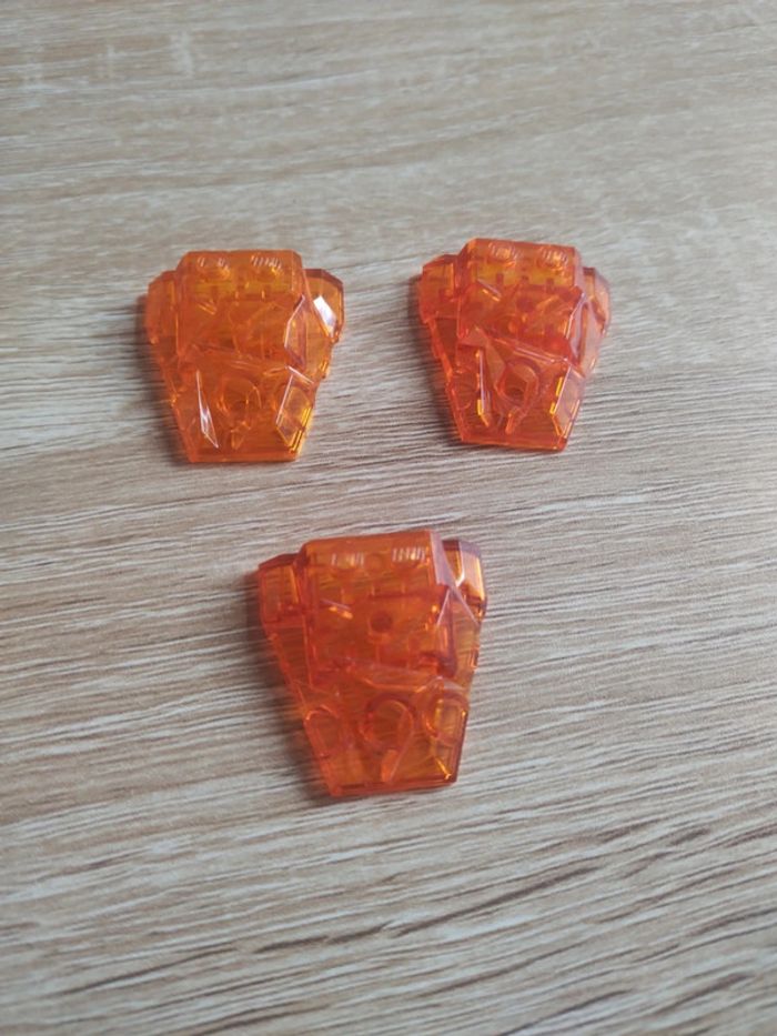 Lego lot 3 wedge 4x4 orange trans 64867 - photo numéro 3