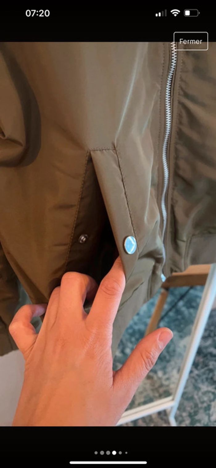 Blouson aviateur Jennyfer (neuf, kaki), S / 36 / 8 - photo numéro 4