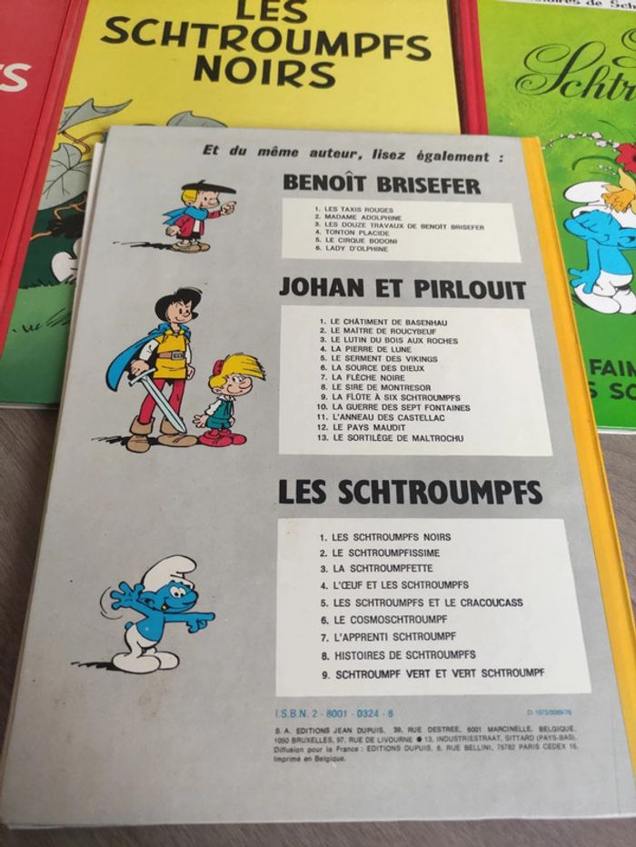 Lot 7 BD Les Schtroumpfs (Quelques premières éditions) - photo numéro 4