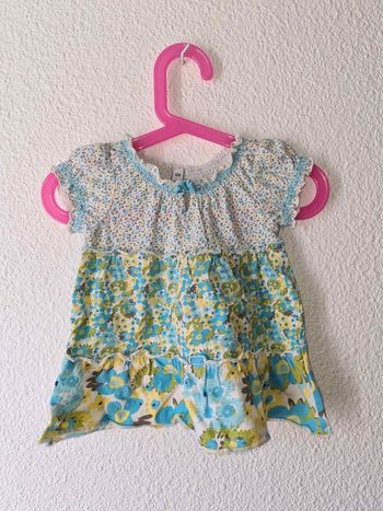 tunique bleu à fleur