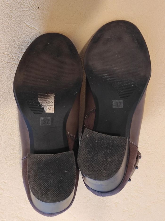 Bottines marron glacé - photo numéro 4