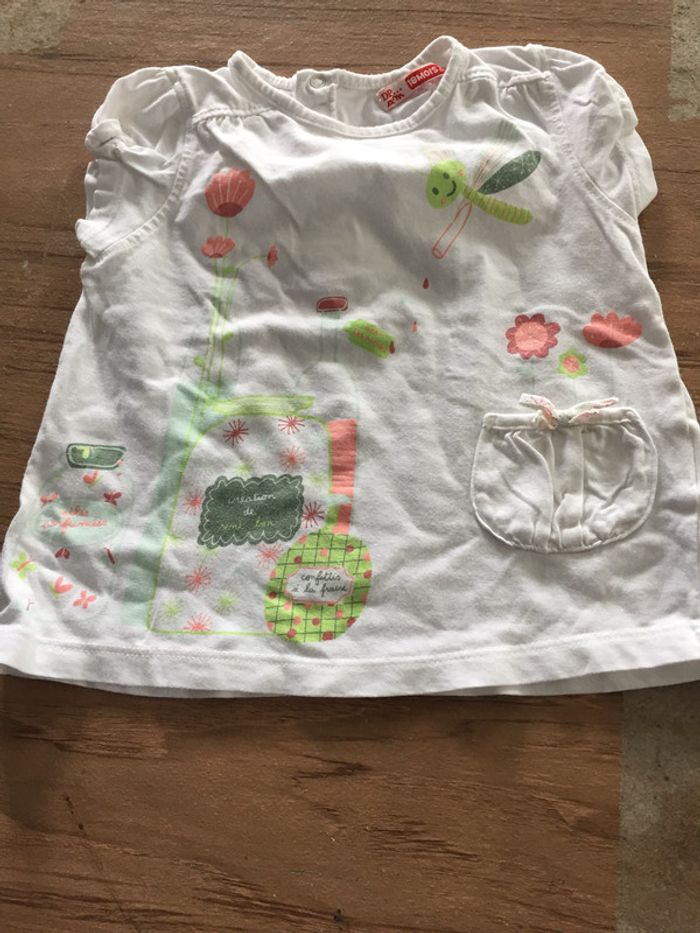 Tee Shirt Fille dpam 18 mois - photo numéro 2