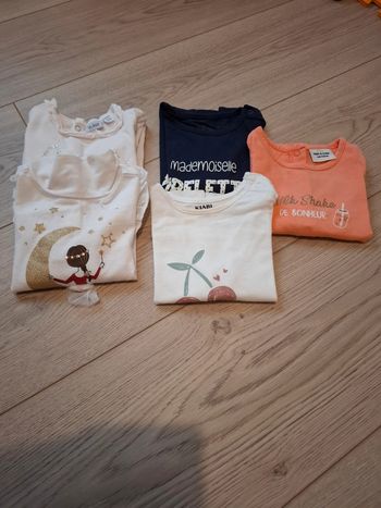Lot t-shirt 6 mois
