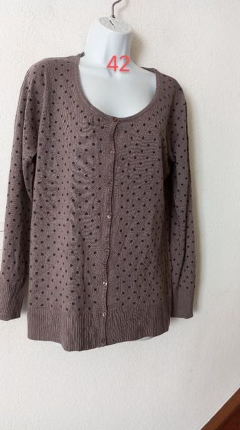 Gilet à pois femme 42