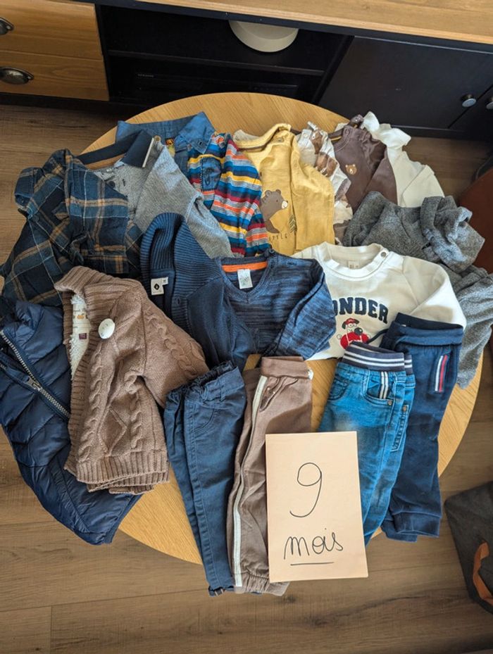 Lot de 18 vêtements bébé garçon