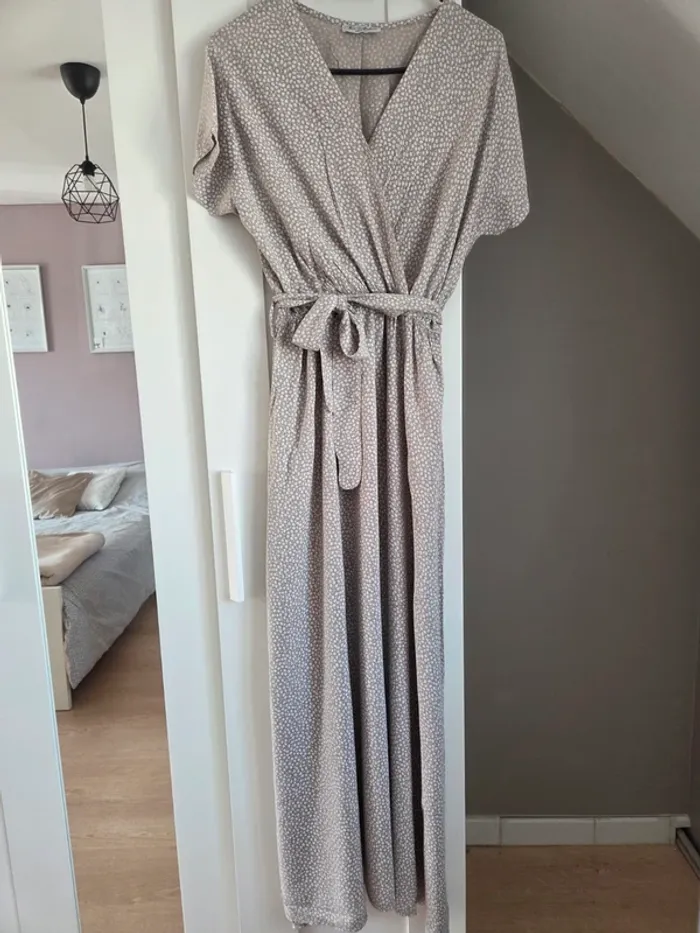 Robe longue motifs fleurs