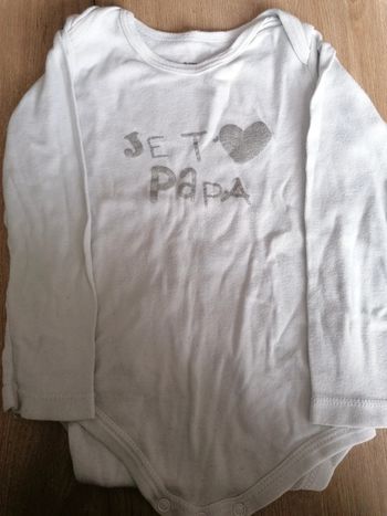 Body Je t'aime papa 2 ans Gemo