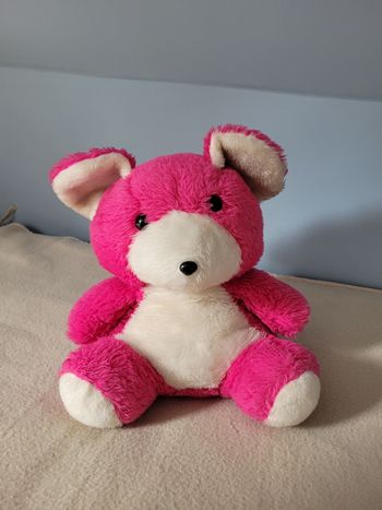 Peluche ours rose