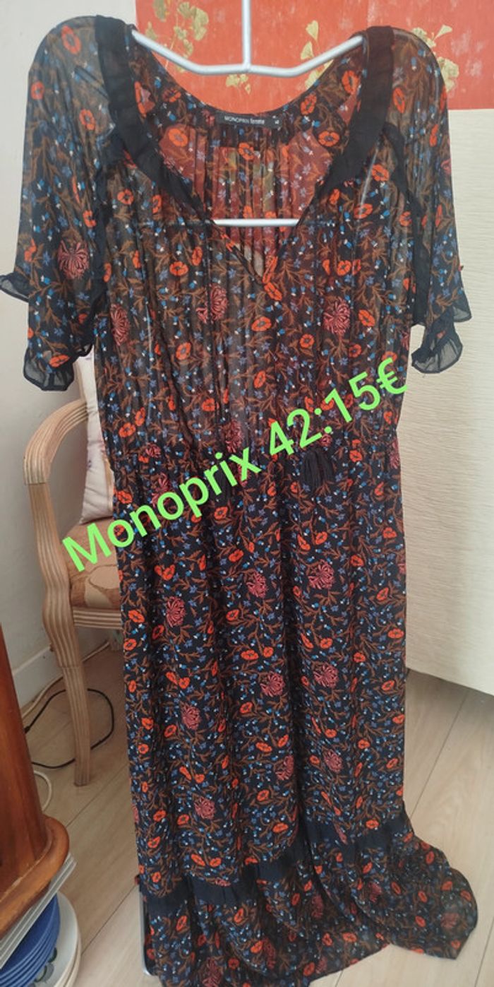 Robe longue Monoprix