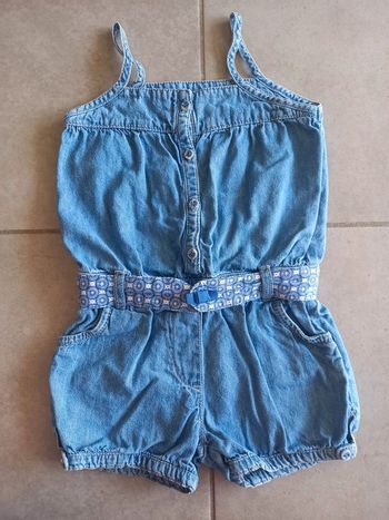 Combi-short jeans Obaïbi Fille 3 ans