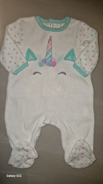 Pyjama licorne ORCHESTRA 1M/54CM