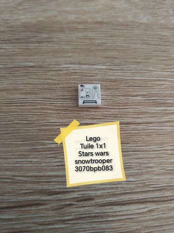Lego tuile 1x1 star wars snowtrooper