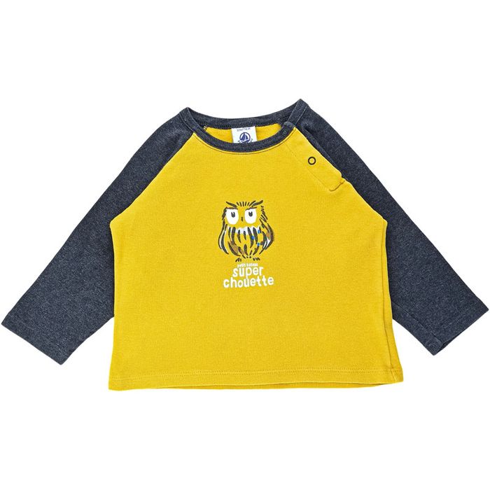 T-Shirt à manches longues 12 mois en coton Petit Bateau