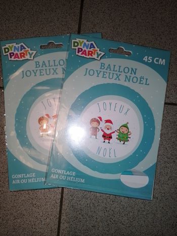 Ballon joyeux Noël gonflable air où hélium neuf