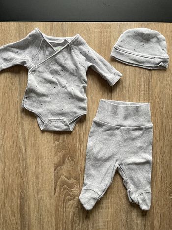 Ensemble body + legging + bonnet t.0m