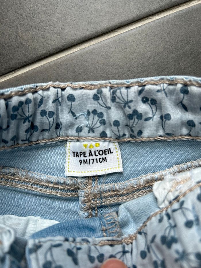 Short en jeans clair TAO bébé fille - photo numéro 7