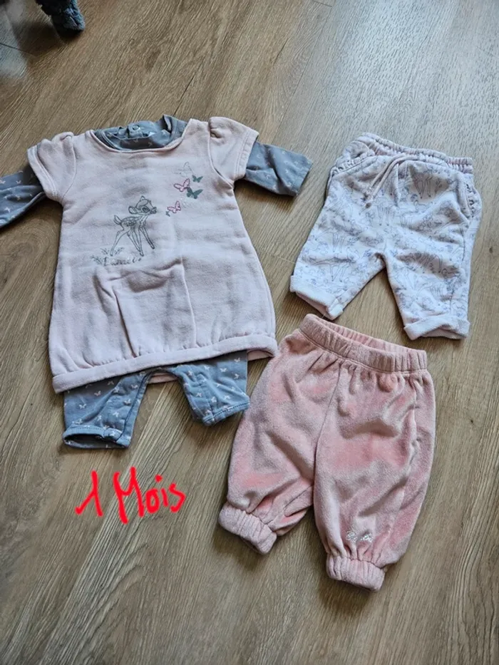 Lot vêtement bébé fille bambi
