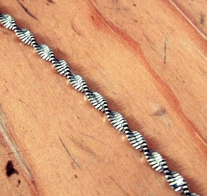 bracelet torsade en argent