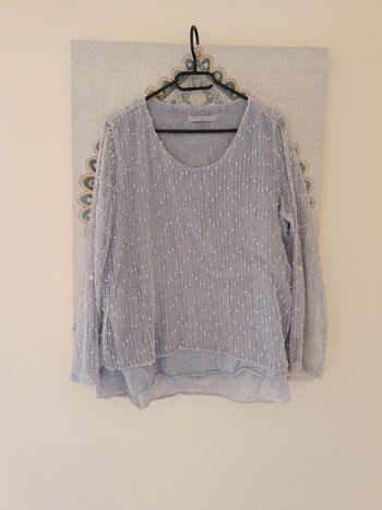 Pull léger t 38, manches transparente , Armand Thiery