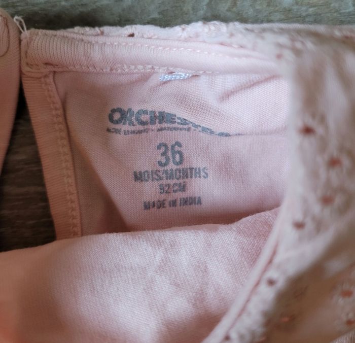 Ensemble t-shirt manches longues col Claudine et jeans taille 36 mois - photo numéro 4