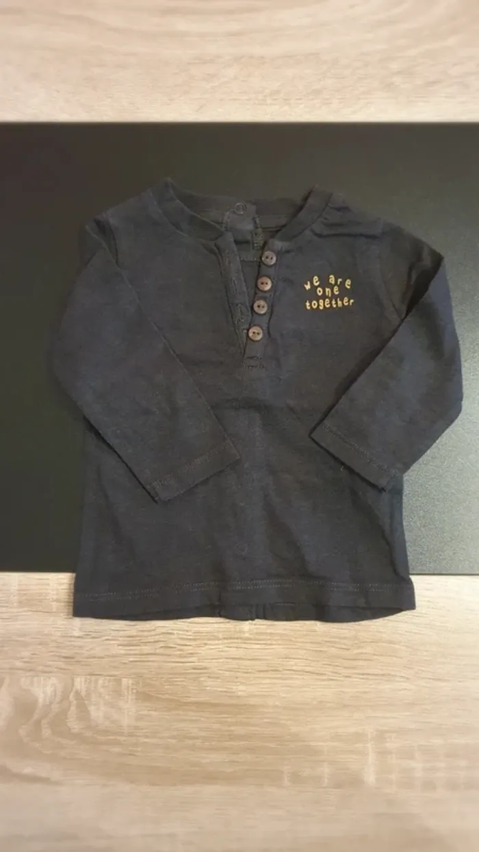 Lot de 3 tee-shirts manches longues 3 mois - photo numéro 2