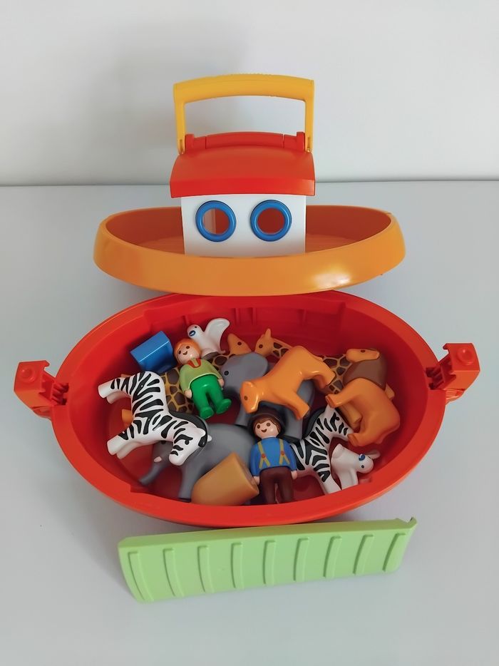 PLAYMOBIL 123 Arche de Noé Bateau Animaux 6765 Complet 🦒🐘 - photo numéro 4