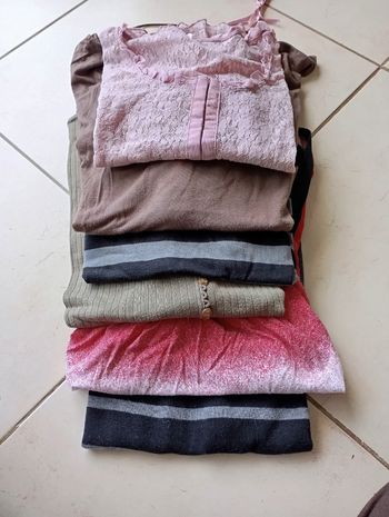 Lot de 6 tee shirts manches courtes femme taille M taille 38
