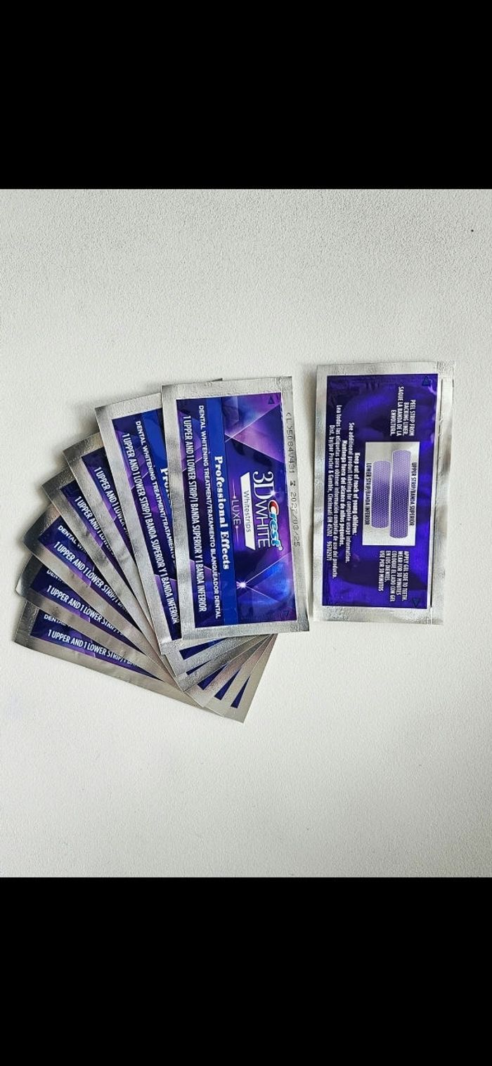 Bandes crest 3d White pour 8 jours