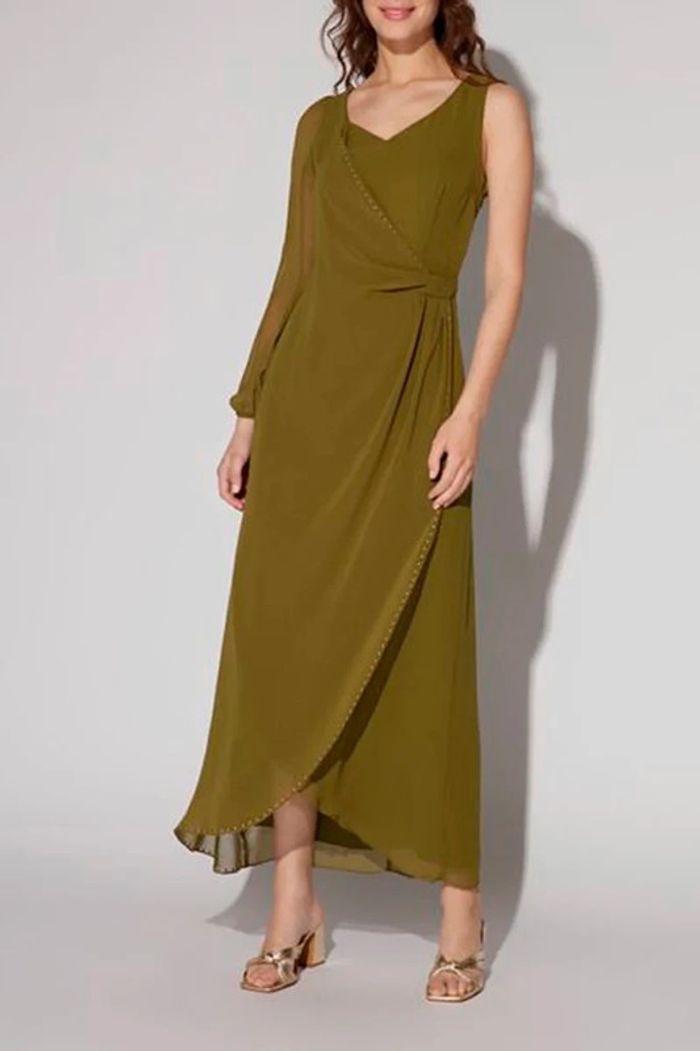 Robe longue kaki Naf Naf