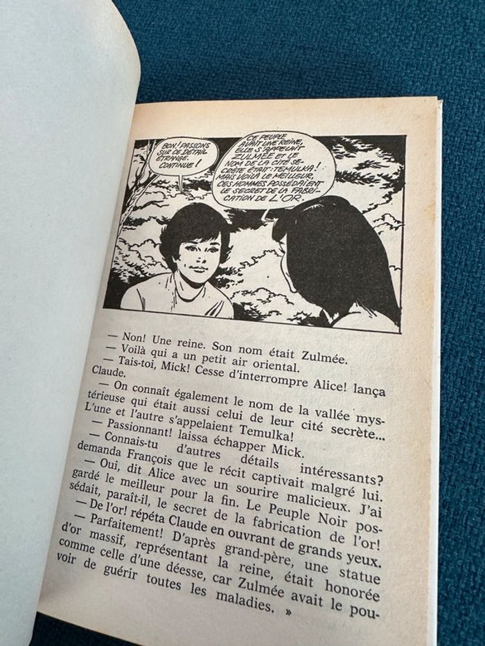 Bibliothèque rose livre le Club des Cinq les 5 dans la cité secrète rouge poche album - photo numéro 5