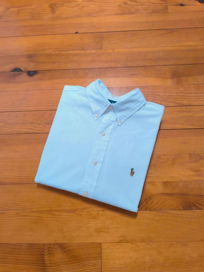 Chemise Ralph Lauren - Classic Fit - Logo brodé premium - Blanche - Taille L