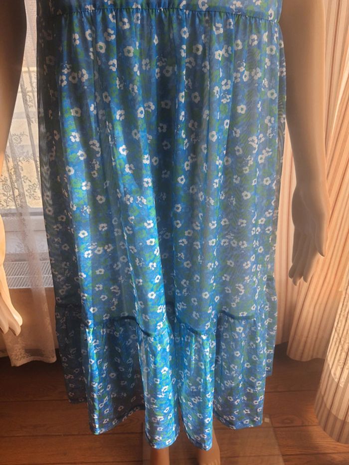 Robe Bel & Bo bleue flories taille 40 - photo numéro 6