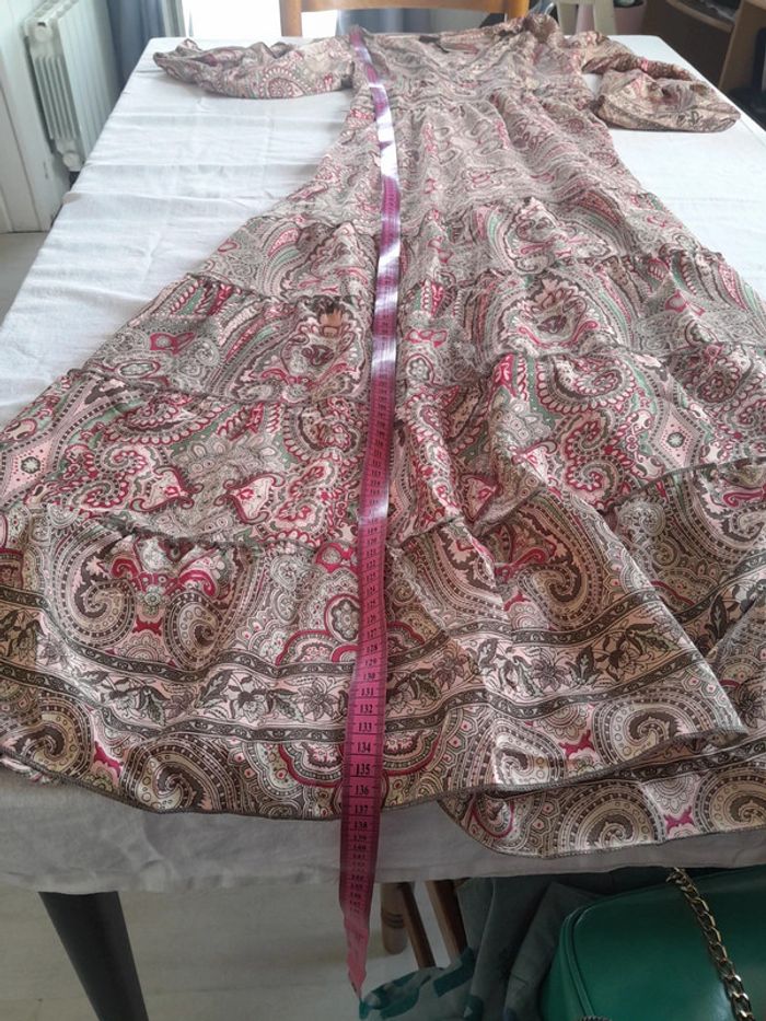 Très belle robe en soie bohème Boho Fashion taille unique neuve avec étiquette - photo numéro 10