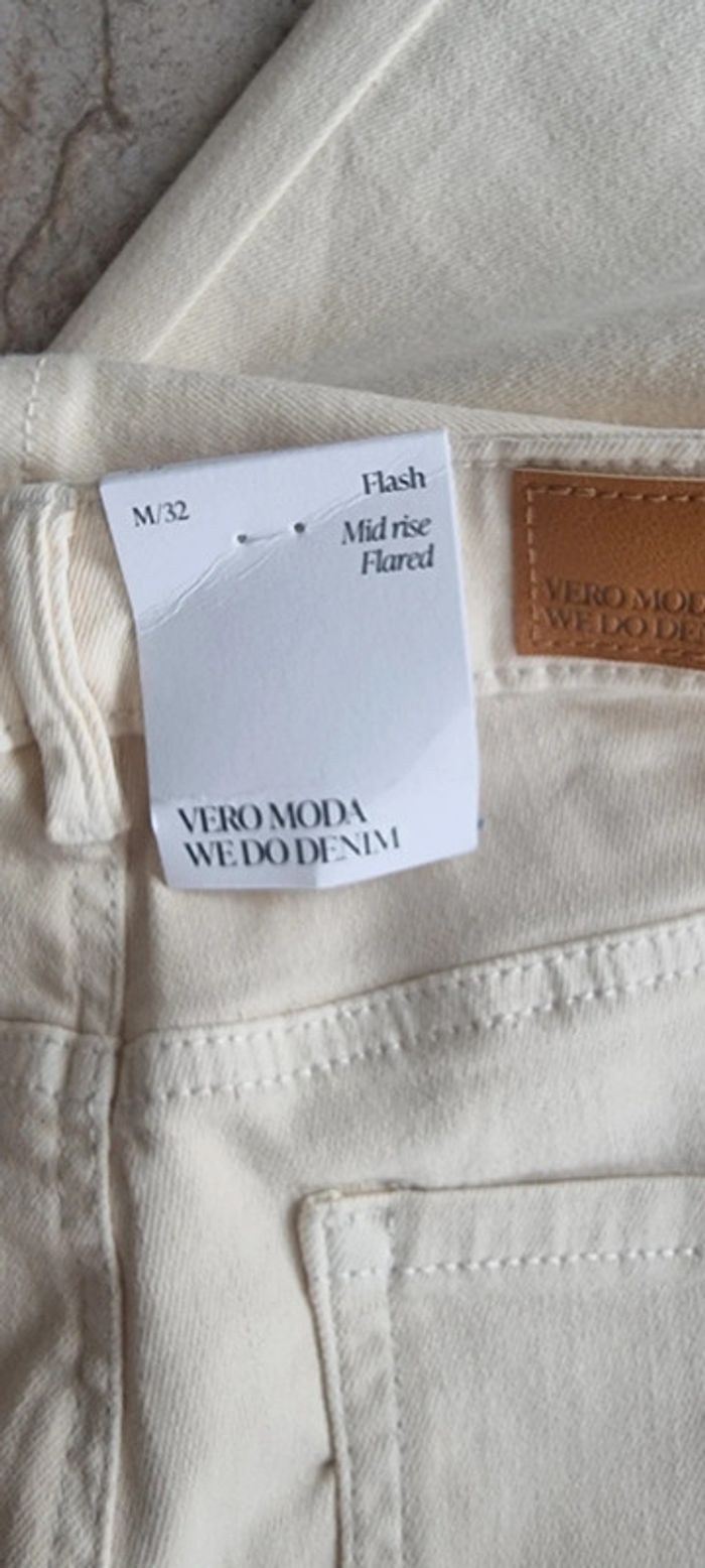 Vero Moda Jean Flared Vmflash Taille Moyenne Flared Fit Jeans - photo numéro 6