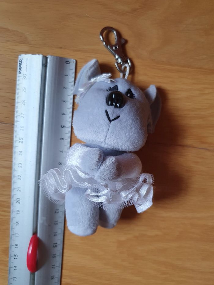 Peluche porte-clé - Peluche Souris ballerine - 13 cm - photo numéro 5