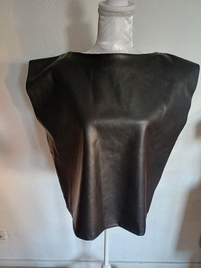 Blouse similicuir