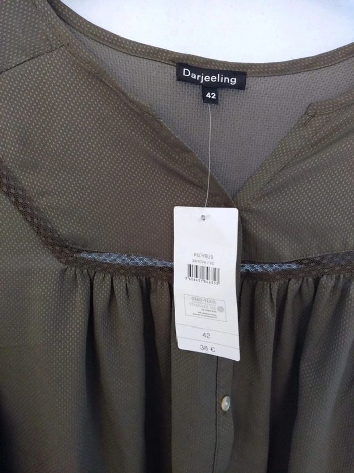 Chemise légère Darjeeling kaki taille 42 - photo numéro 2