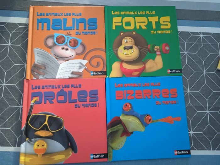 Lot de 4 livres Les animaux