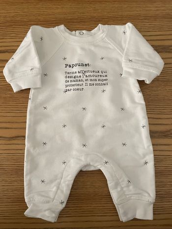 Pyjama Gémo taille 1 mois