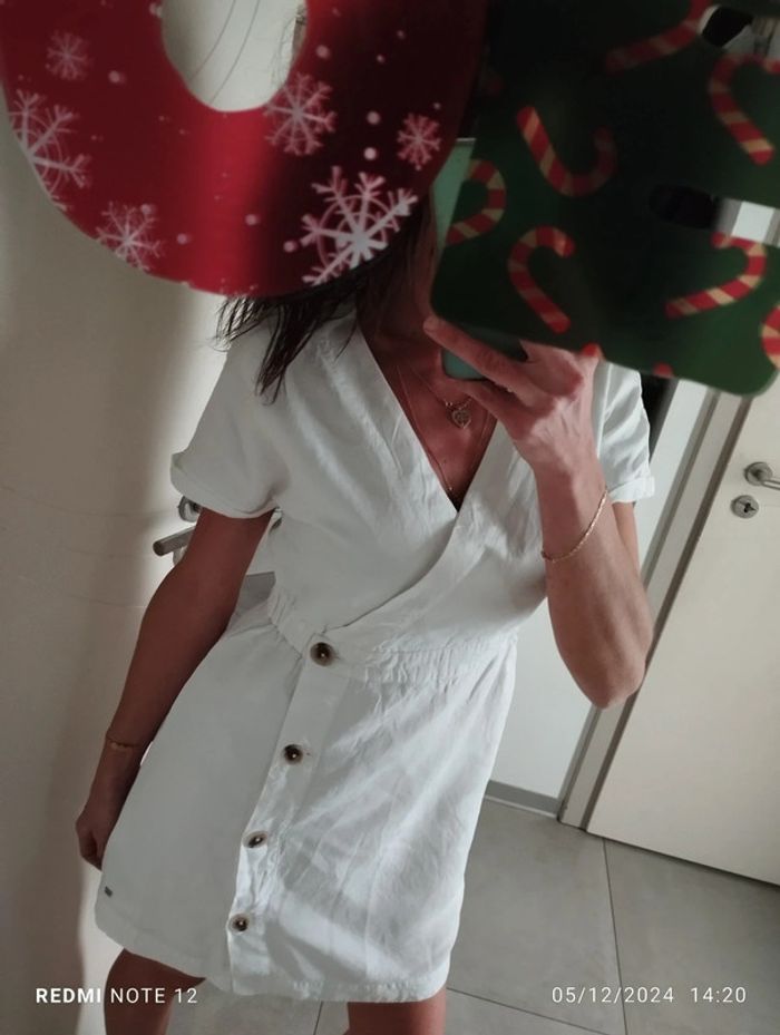 Robe Tommy Hilfiger blanc T36 - photo numéro 3