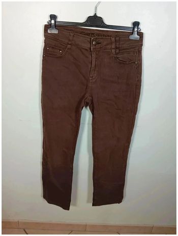 C17 pantalon marron c'est beau la vie 38