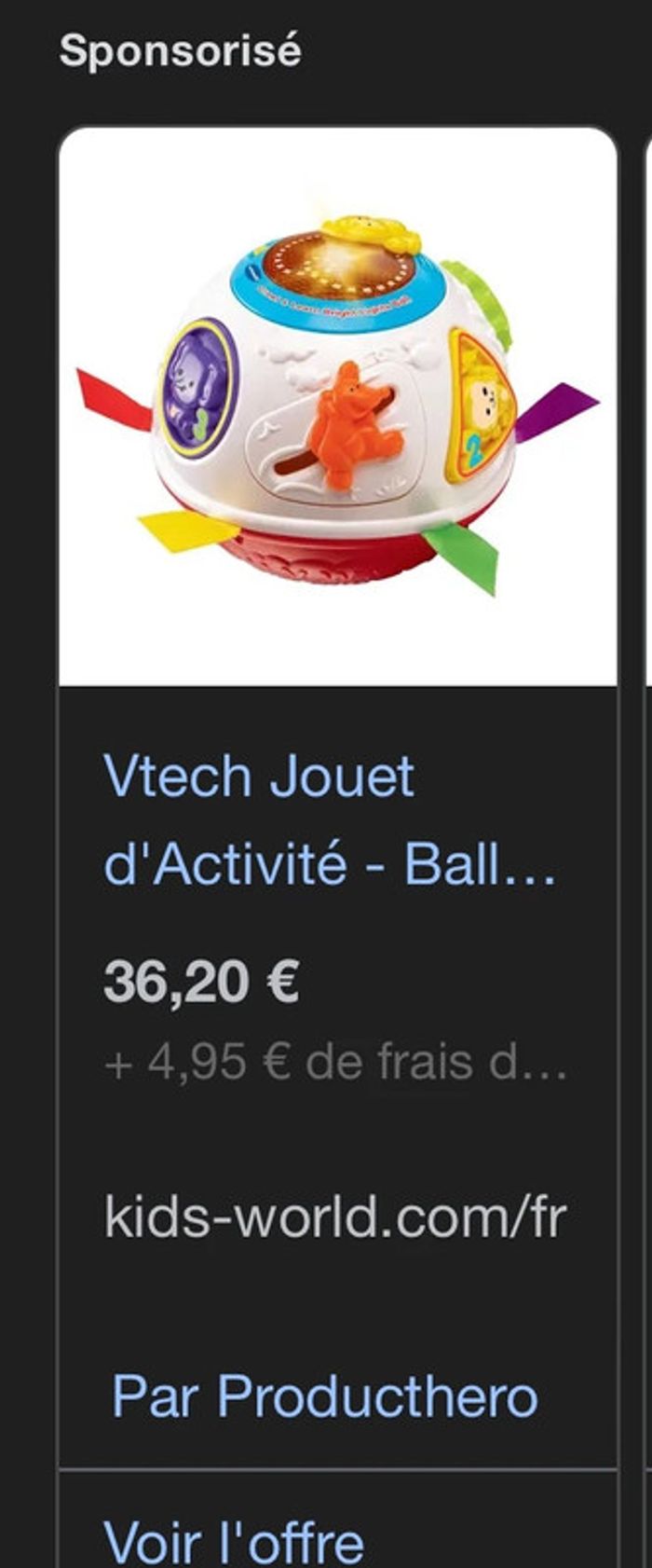 Jouet rouli balle magique musical Vtech - photo numéro 2