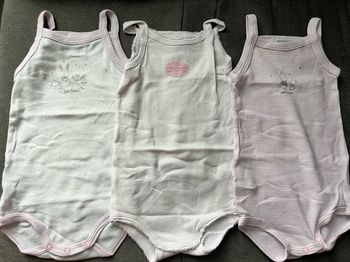 Bodys fines bretelles 6 mois