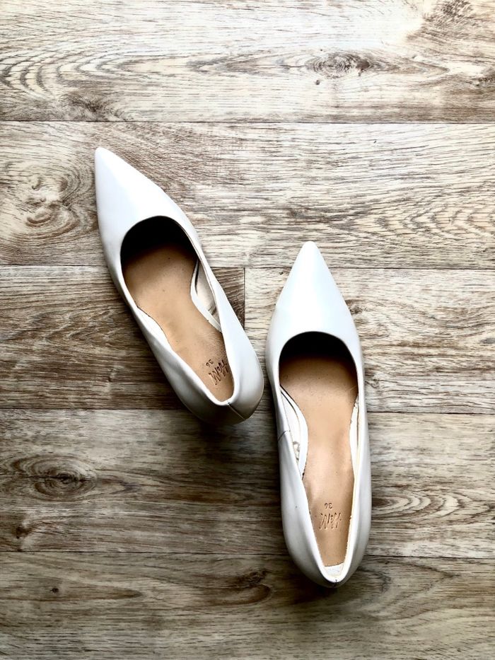 Escarpins • H&M • 36 • Blanche • Cuir synthétique - photo numéro 3