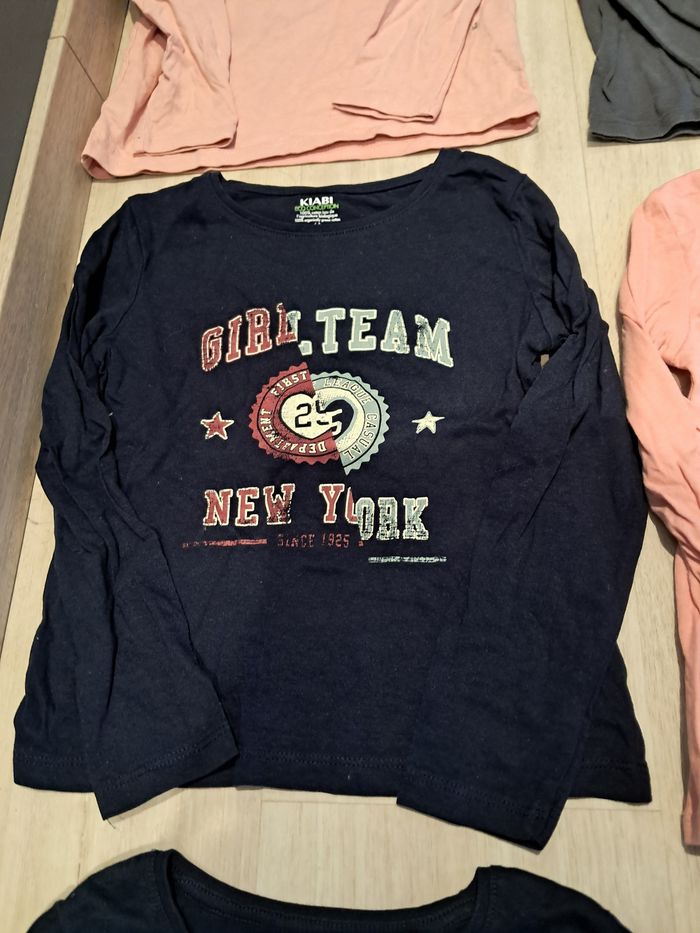 Lot de t shirts à manches longues 6ans fille neufs excellent état - photo numéro 7