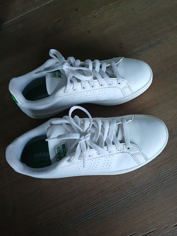 Baskets Cloudfoam running blanc & vert 42 -  Adidas - photo numéro 4