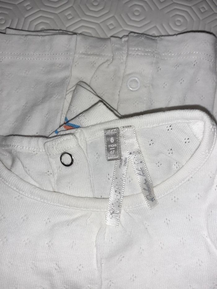 Chemisier blanc 6 mois - photo numéro 5