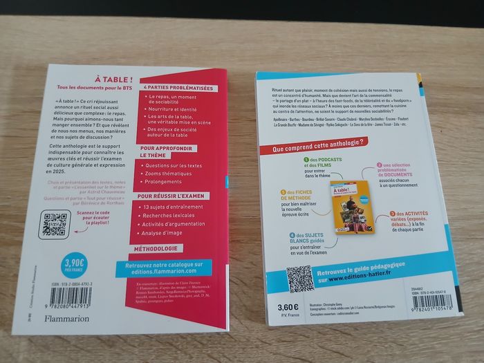 Lot de 2 livres A table Bts 2025 - photo numéro 2