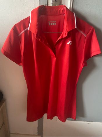 Polo rouge femme Yonex Taille L
