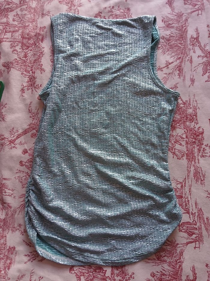 Débardeur vert clair pailleté Morgan - photo numéro 3